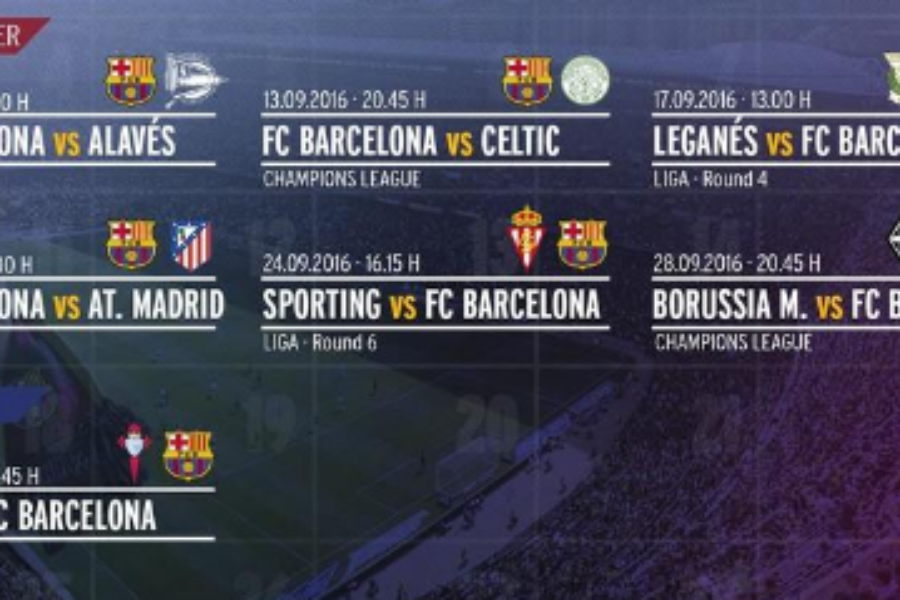 barcelona schedule