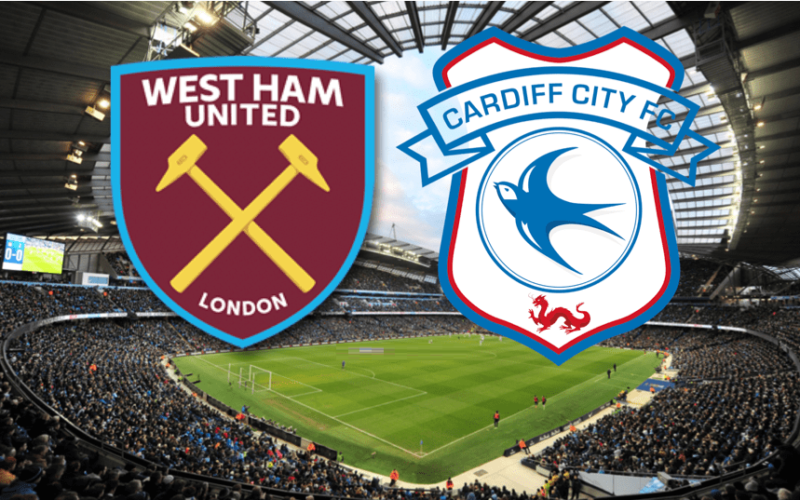 West Ham - Cardiff City Tuesday, 4 December bet365